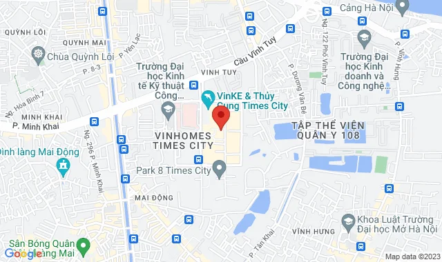 Tầng B1 - D9 - 13, Tòa nhà T2 TTTM Times City, Số 454 Minh Khai, Q. Hai Bà Trưng