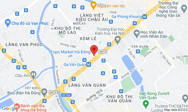 Tầng B1, Toà nhà Hồ Gươm Plaza, Số 110 Trần Phú, P. Mỗ Lao, Q. Hà Đông