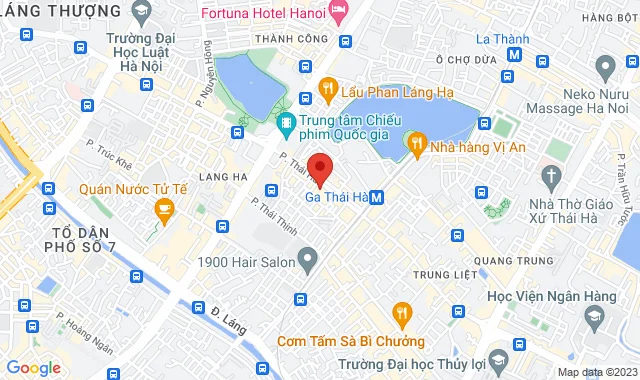 Tầng M, Số 165 Thái Hà, P. Láng Hạ, Q. Đống Đa