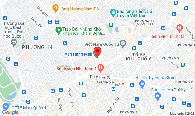Tầng trệt  B1- Vạn Hạnh Mall , Số 11 đường Sư Vạn Hạnh, P. 12, Q. 10