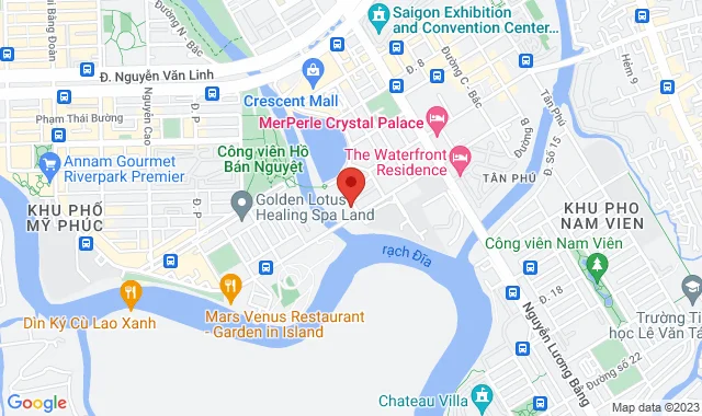 Tầng trệt, Số 02 – 06 Phan Văn Chương - Hồ Bán Nguyệt, Phú Mỹ Hưng, Q.7