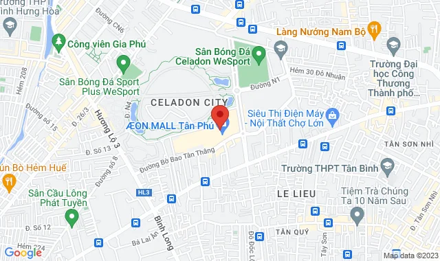 TTTM Aeon Mall Tân Phú, Tầng 1, Lô F33, Số 30 Bờ Bao Tân Thắng, P. Sơn Kỳ, Q. Tân Phú
