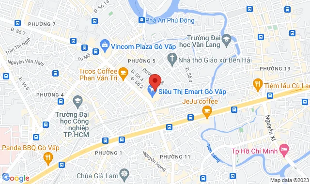 TTTM Emart, Tầng trệt, Lô F1-05, Sô 366 Phan Văn Trị, P. 5, Q. Gò Vấp