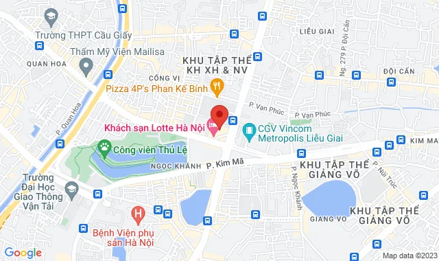 TTTM Lotte, Tầng 6, F6-A-03, Số 54 Đường Liễu Giai, P. Cống Vị, Q. Ba Đình