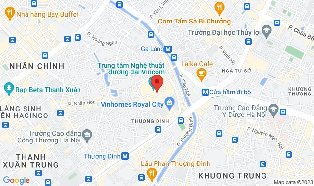 TTTM Royal City, B2-R6-37-38, 72 Nguyễn Trãi, Q. Thanh Xuân