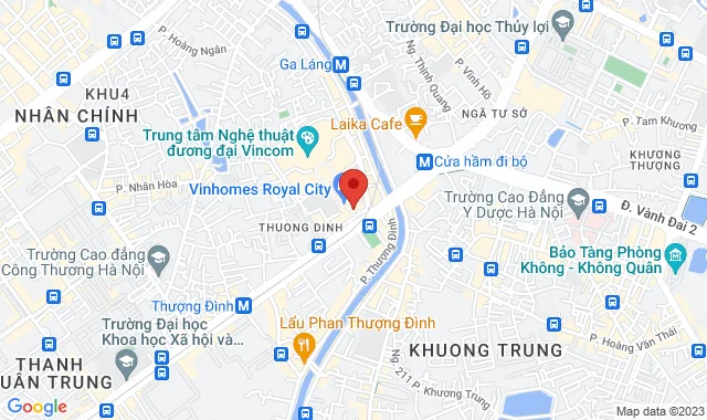 TTTM Royal City,Tầng B2, Số 72A Nguyễn Trãi, Thượng Đình, Q.Thanh Xuân