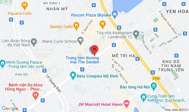 TTTM The Garden, Mễ Trì,Tầng G, Cửa số 1 