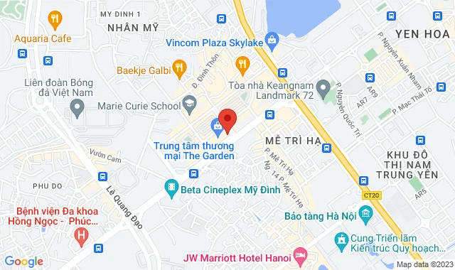 TTTM The Garden, Tầng SO-08, Tầng G,  Mễ Trì, Q. Nam Từ Liêm