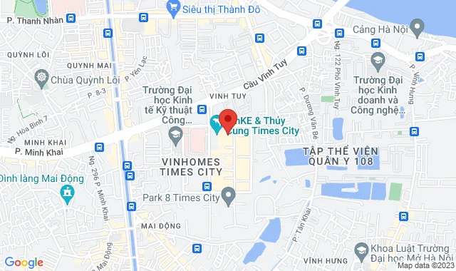 TTTM Times City, B1 –09 – 15A, 458 Minh Khai, Q. Hai Bà Trưng