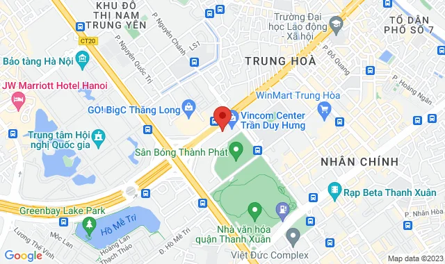  TTTM Vincom Center, Tầng 5, 119 Trần Duy Hưng, P. Trung Hòa, Q. Cầu Giấy