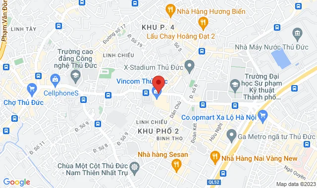TTTM Vincom Thủ Đức, Tầng 4, 216 Võ Văn Ngân, P. Bình Thọ, Q. Thủ Đức