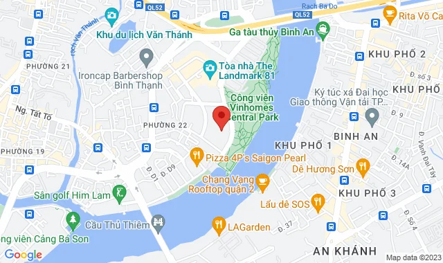 Vinhomes Central Park, Park 3, Shophouse 12, Số 208 Nguyễn Hữu Cảnh, P. 22, Q. Bình Thạnh