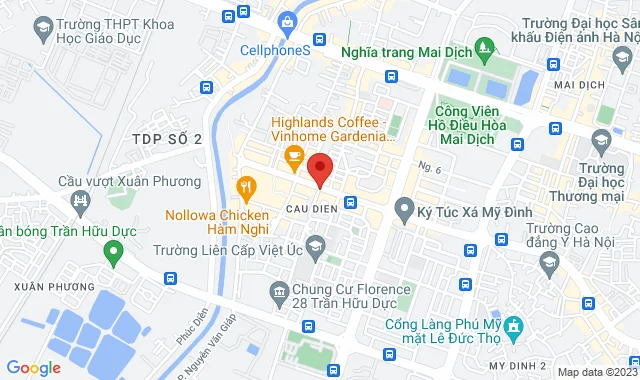 Vinhomes Gardenia, B17-11, đường Hàm Nghi, KĐT Mỹ Đình 1, P. Cầu Diễn, Q. Nam Từ Liêm