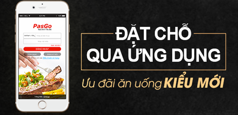 Hướng dẫn đặt chỗ trên app