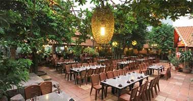 Hãy tới quán ăn sân vườn Gò Vấp độc đáo của chúng tôi và thưởng thức các món ăn ngon số 1 kết hợp với không gian xanh tươi tắn tuyệt vời. Không gian hấp dẫn này sẽ khiến bạn thực sự thư giãn khi thưởng thức ẩm thực và tận hưởng không khí thoáng đãng.