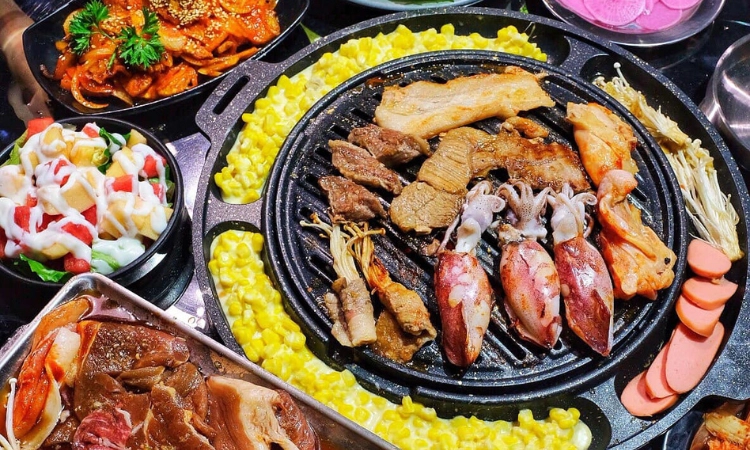 Suất Buffet Nướng Hải Sản Tối T2-CN, Giá 163K - Sinry BBQ Triều Khúc4