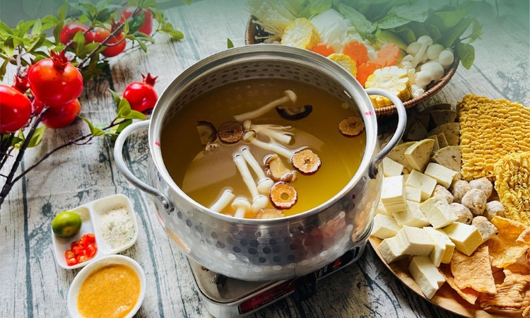 Set Lẩu Nấm Dưỡng Sinh, Giá 350K-580K - Chay Hy Viên KĐT Geleximco1