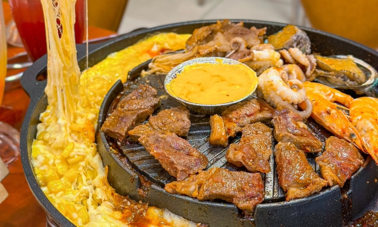 Suất Buffet Nướng Lẩu T2-CN, Giá 179K4