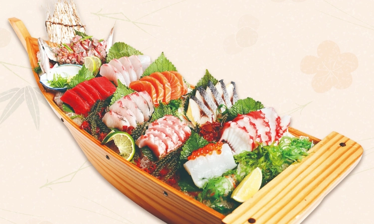 Set Obune Sashimi, Giá 1599K - Sushi World Hà Huy Tập2
