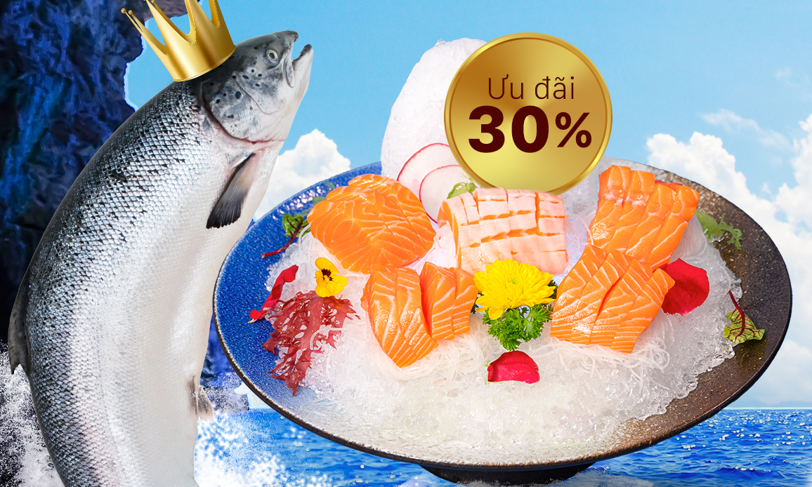 Giảm 30% Cá Hồi King Salmon - Thế Giới Hải Sản - Trần Kim Xuyến1