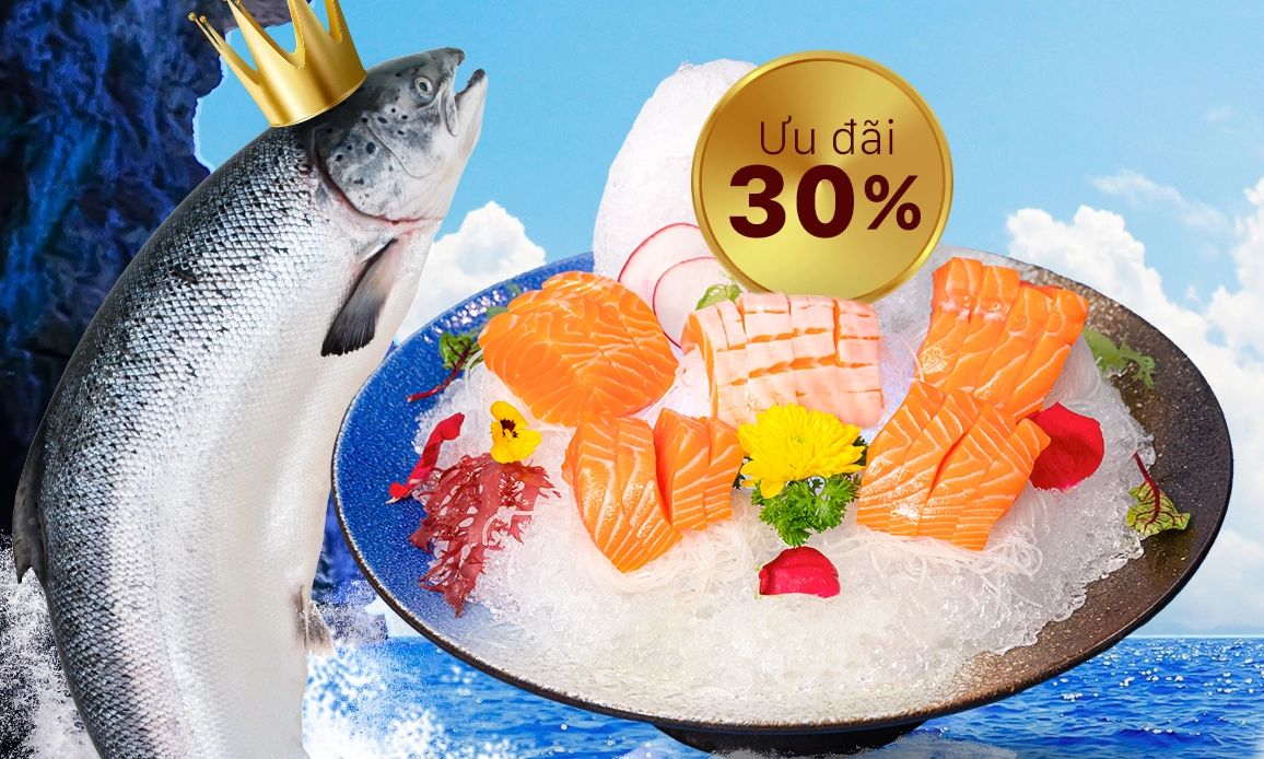Giảm 30% Cá Hồi King Salmon - Thế Giới Hải Sản - Mễ Trì1