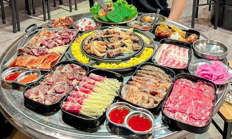 Suất Buffet Nướng Hải Sản Tối T2-CN, Giá 163K - Sinry BBQ Triều Khúc5