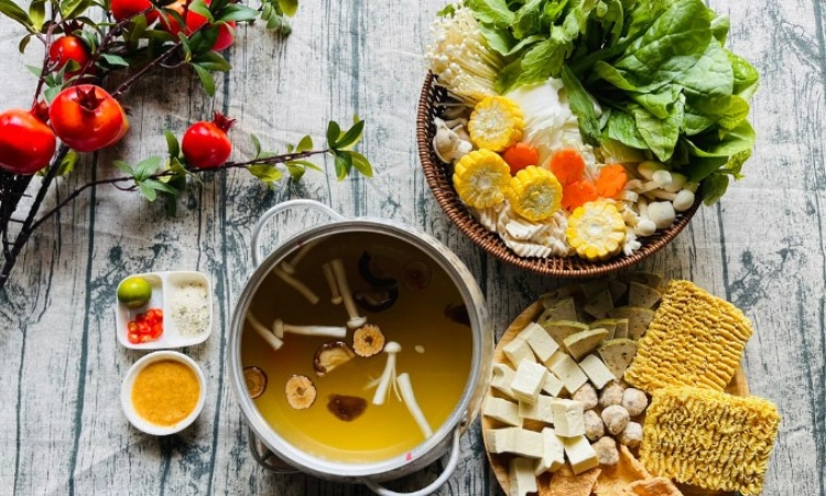 Set Lẩu Nấm Dưỡng Sinh, Giá 350K-580K - Chay Hy Viên KĐT Geleximco2