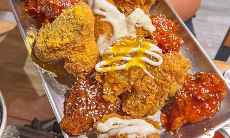 Gà Rán Sốt Cay T2-CN, Giá 280K - Sinry BBQ Triều Khúc3