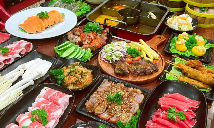 Suất Buffet Trưa T2-T6, Giá 229K2