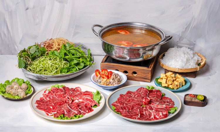 Lẩu Riêu Cua Bò Đặc Biệt, Giá 445K - Bò Tơ Quán Mộc Nguyễn Thị Thập1