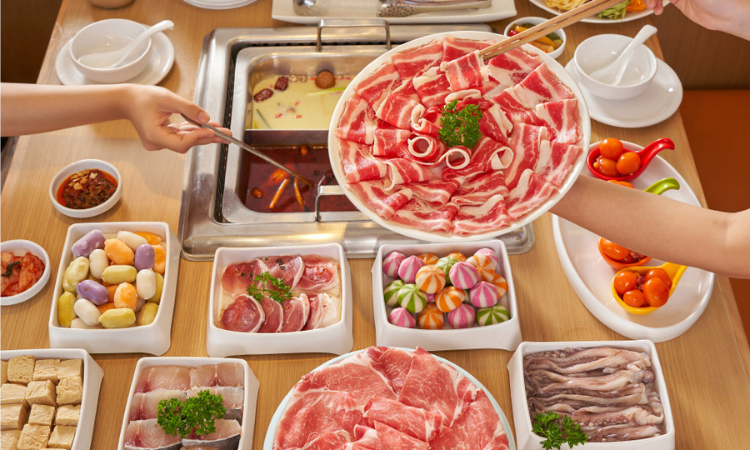 Buffet lẩu trưa T2->T6, giá 199K