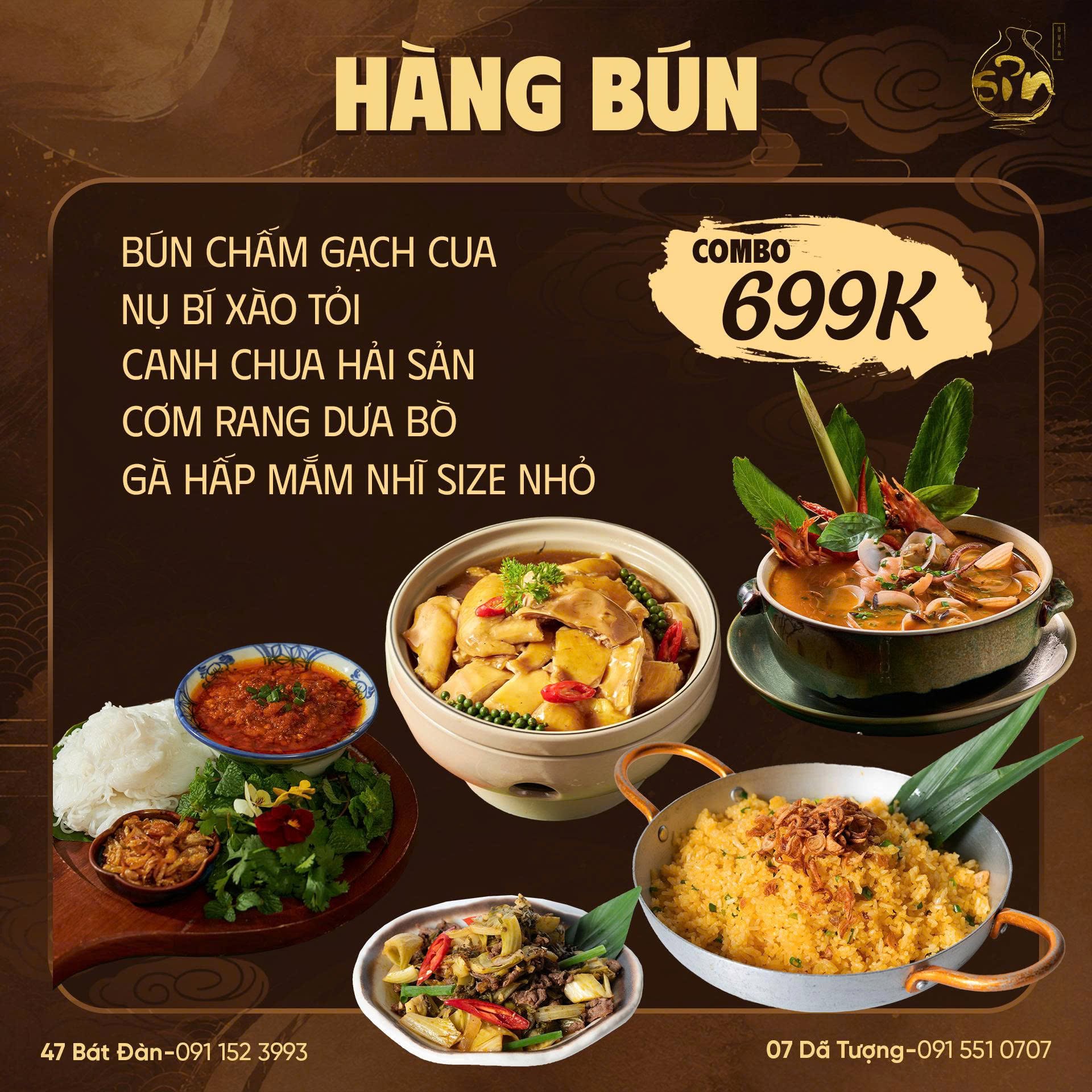 Combo trưa Hàng Bún & Phan Đình Phùng 