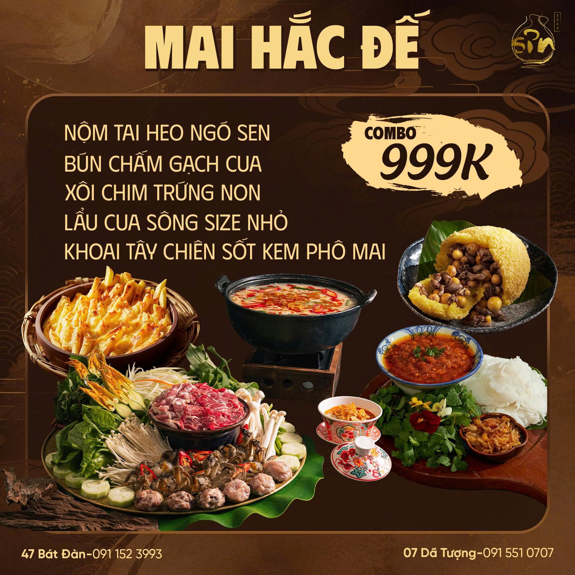 Combo trưa Mai Hắc Đế 