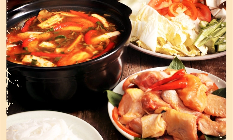 Set Lẩu Gà Lá Giang Tối T2-CN, Giá 229K1