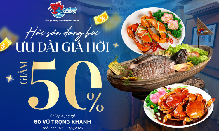 Giảm 50% Cá Song Đen & Cua Thịt/Gạch