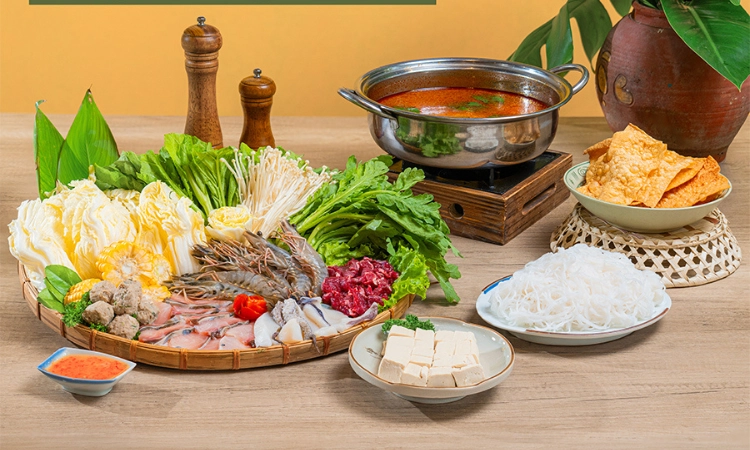 Set Lẩu Thái Hải Sản, Giá 550K - Bò Tơ Quán Mộc Võ Oanh1