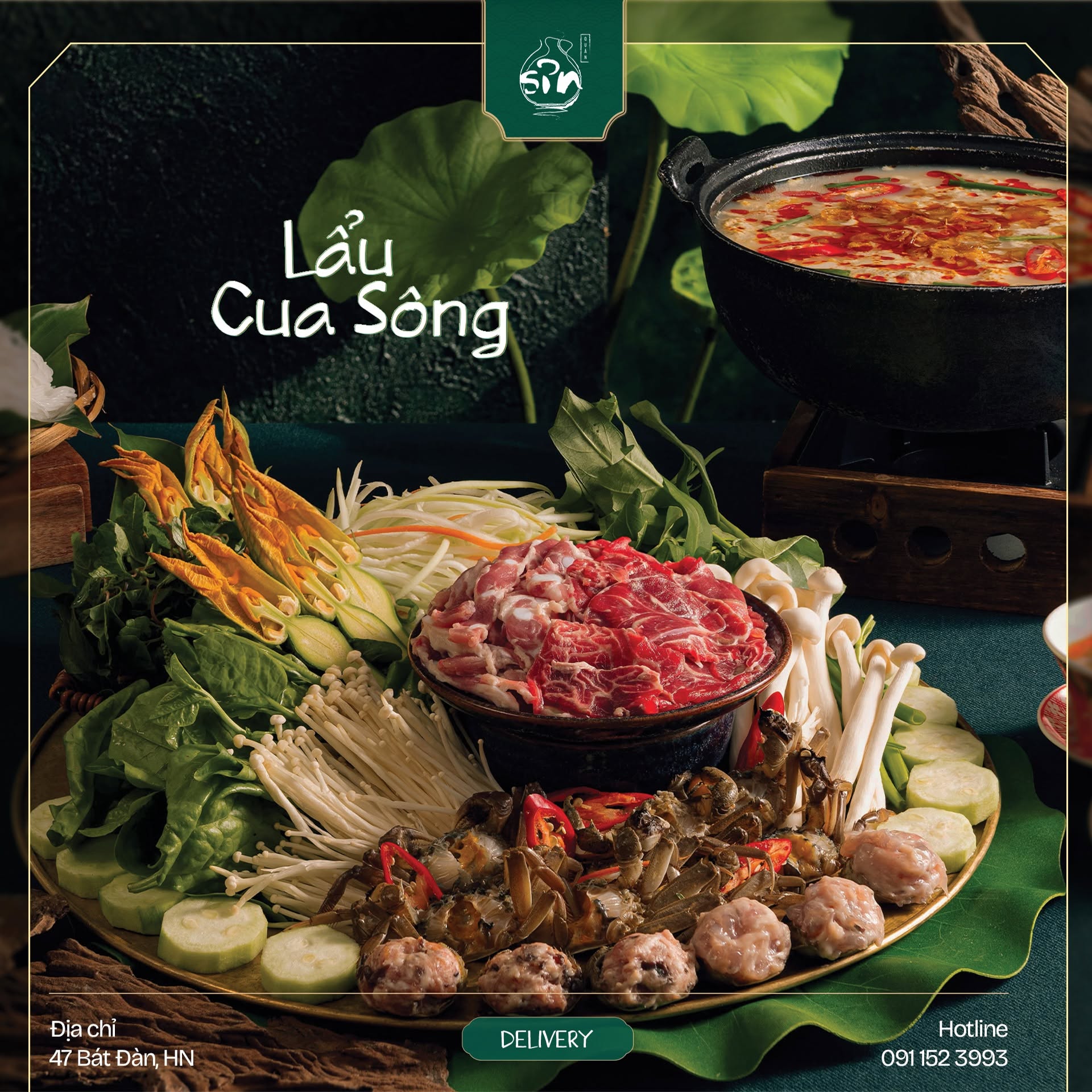 Lẩu cua sông 599k còn 399k1
