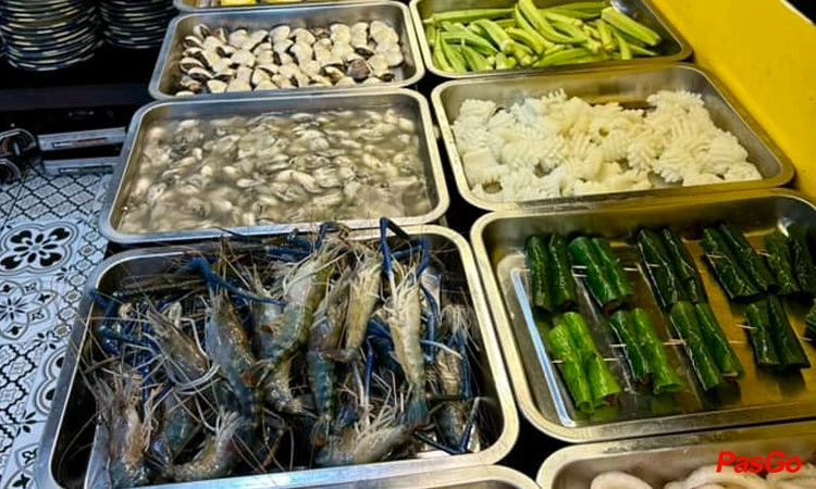 Suất Buffet Nướng & Lẩu T2-CN, Giá 139K6