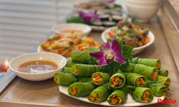 Suất Buffet Chay T2-CN, Giá 150K - Chay Hy Viên KĐT Geleximco4