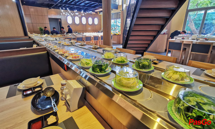 Suất Buffet Lẩu Băng Chuyền T2-CN, Giá 169K3