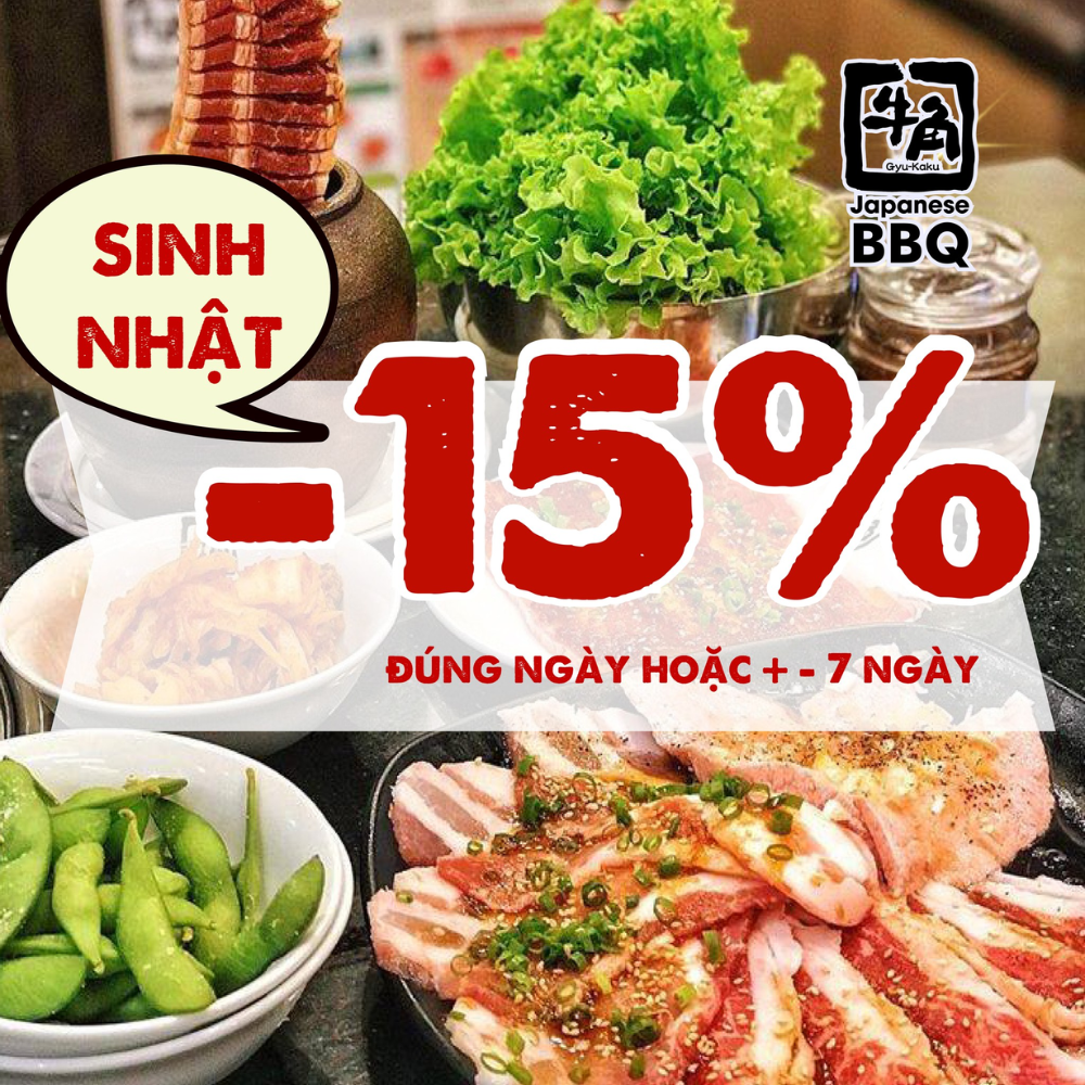 Giảm 15% toàn bộ menu1