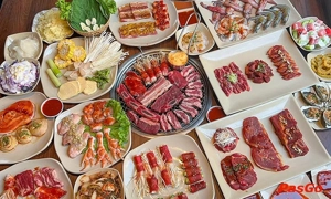 Suất Buffet Nướng Ultra T2-CN, Giá 266K - Hugo BBQ Đê La Thành