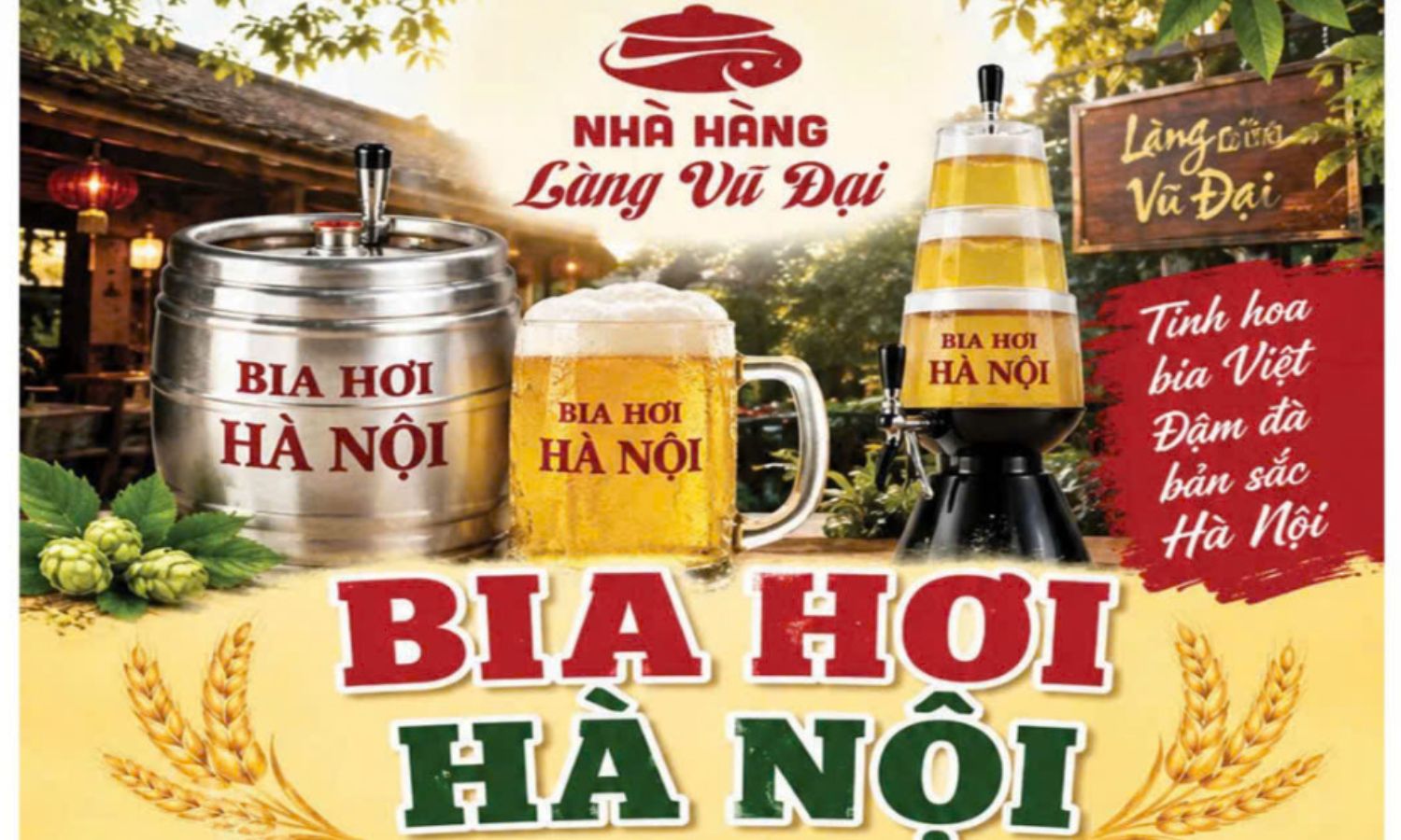 Uống 1 Tặng 1 Bia Hơi Hà Nội