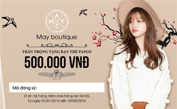 PASGO tặng thẻ khuyến mại khi đi ăn mệnh giá 500.000 VNĐ