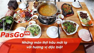 Đủ những món ngon từ thịt trâu cho thực khách thỏa thích lựa chọn